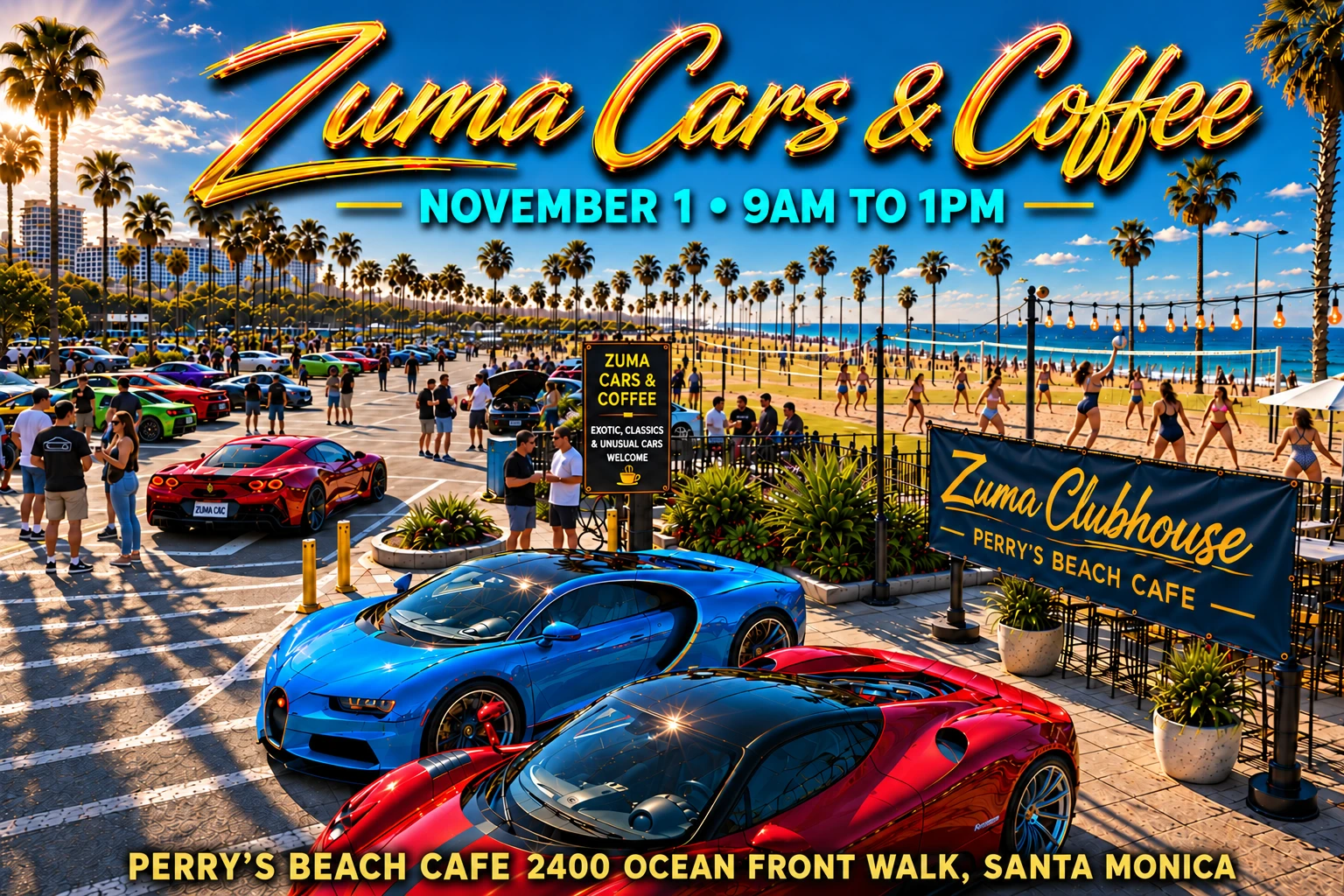 Zuma Cars and Coffee October 4, 2026 event poster